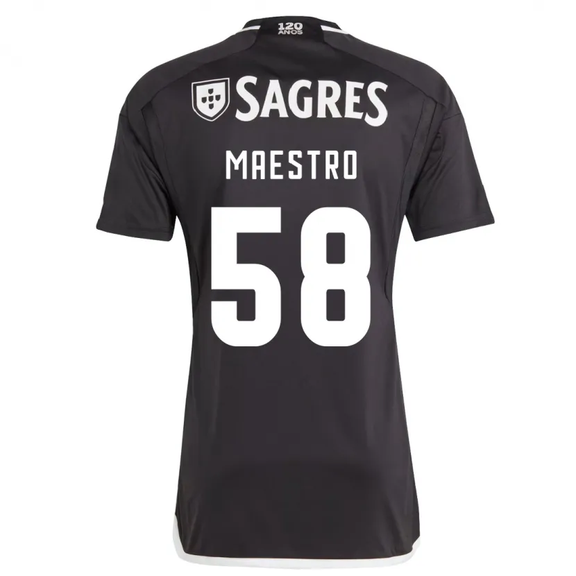 Danxen Mujer Camiseta Maestro #58 Negro 2ª Equipación 2023/24 La Camisa