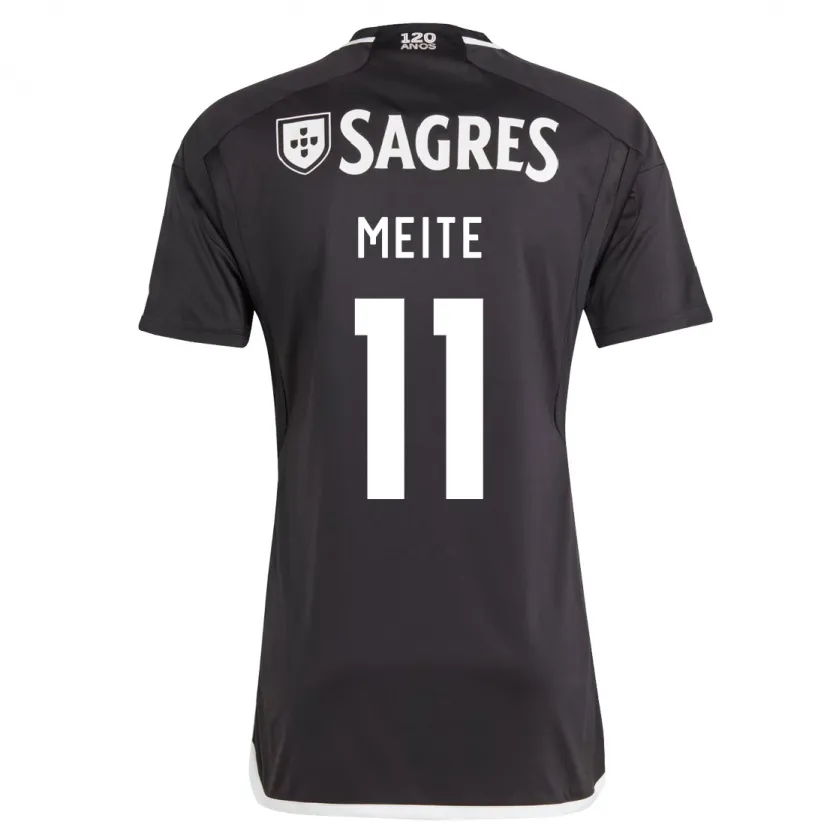 Danxen Mujer Camiseta Soualiho Meite #11 Negro 2ª Equipación 2023/24 La Camisa