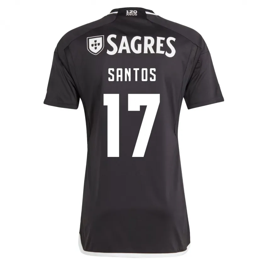 Danxen Mujer Camiseta Daniela Santos #17 Negro 2ª Equipación 2023/24 La Camisa