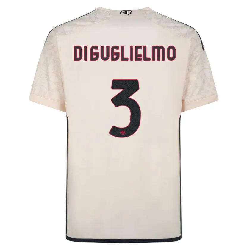 Danxen Mujer Camiseta Lucia Di Guglielmo #3 Blanquecino 2ª Equipación 2023/24 La Camisa