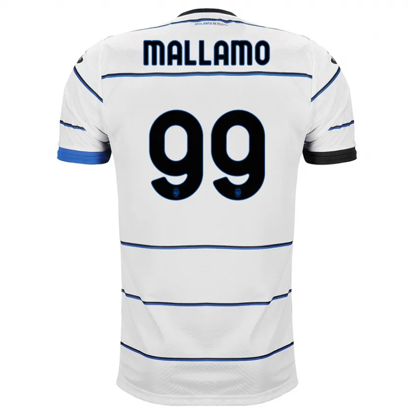 Danxen Mujer Camiseta Alessandro Mallamo #99 Blanco 2ª Equipación 2023/24 La Camisa