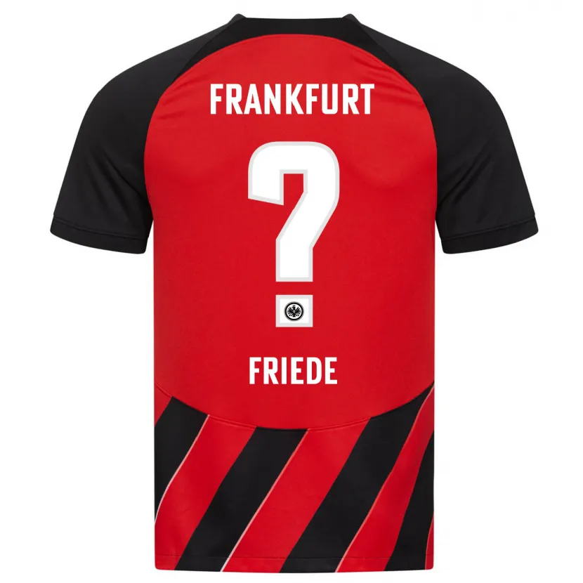 Danxen Niño Camiseta Elia Friede #0 Negro Rojo 1ª Equipación 2023/24 La Camisa