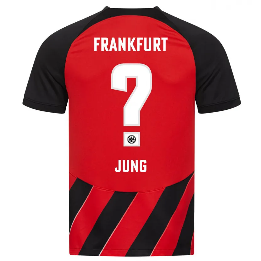 Danxen Niño Camiseta Louis Jung #0 Negro Rojo 1ª Equipación 2023/24 La Camisa