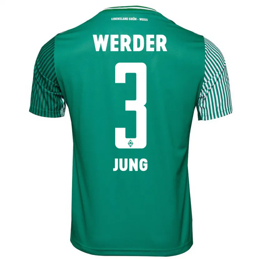 Danxen Niño Camiseta Anthony Jung #3 Verde 1ª Equipación 2023/24 La Camisa