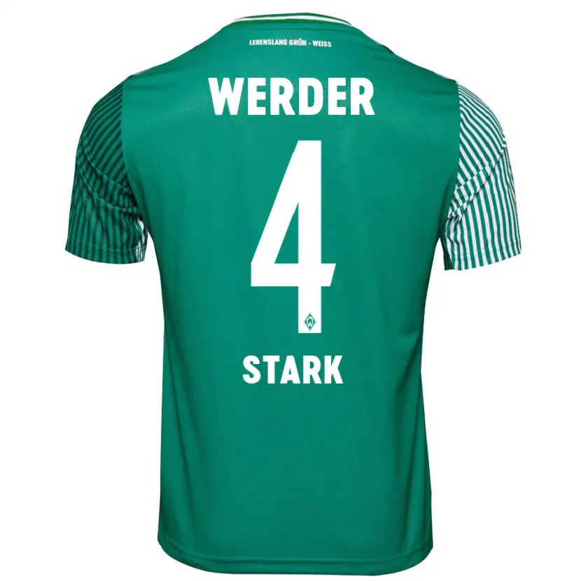 Danxen Niño Camiseta Niklas Stark #4 Verde 1ª Equipación 2023/24 La Camisa