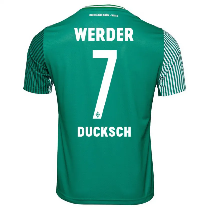 Danxen Niño Camiseta Marvin Ducksch #7 Verde 1ª Equipación 2023/24 La Camisa