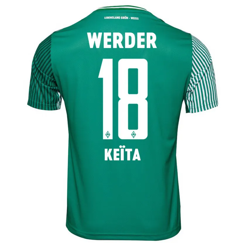 Danxen Niño Camiseta Naby Keïta #18 Verde 1ª Equipación 2023/24 La Camisa