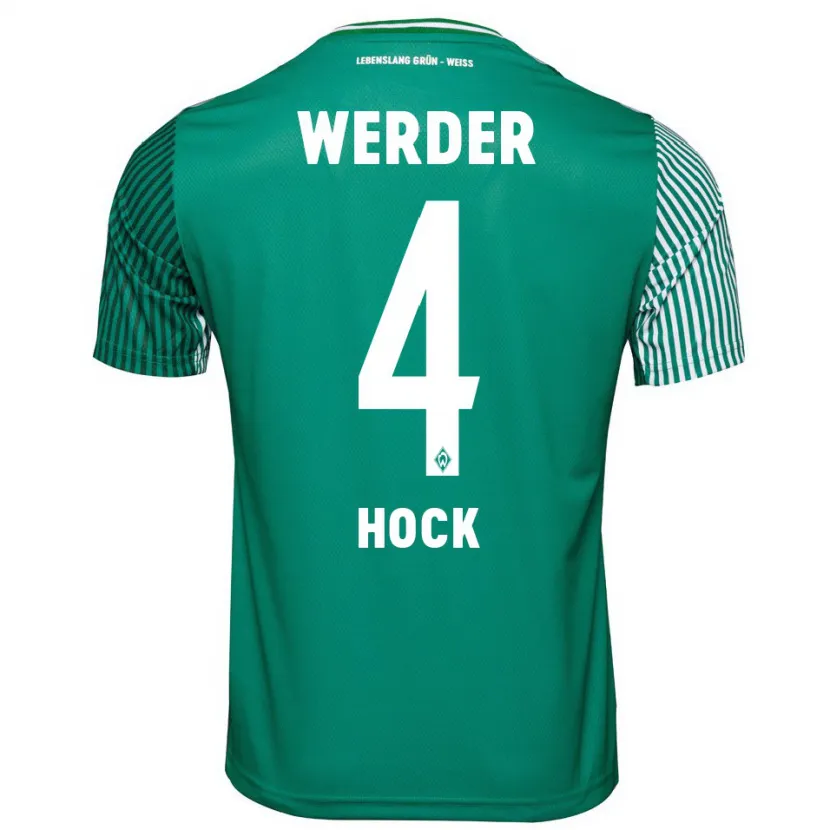 Danxen Niño Camiseta Alexander Höck #4 Verde 1ª Equipación 2023/24 La Camisa