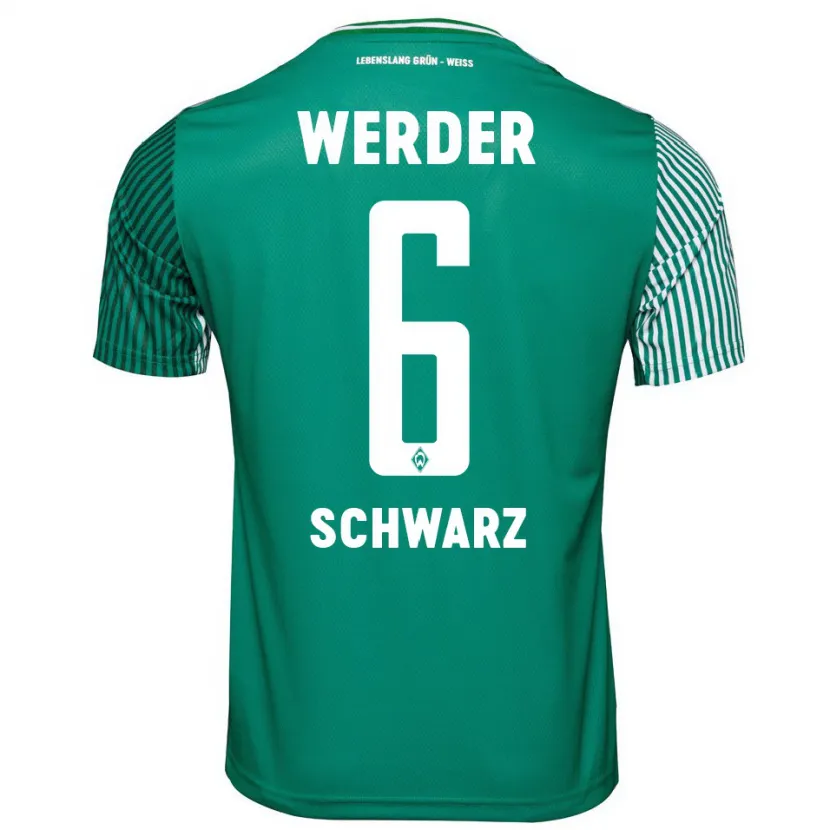 Danxen Niño Camiseta Ricardo-Felipe Schwarz #6 Verde 1ª Equipación 2023/24 La Camisa