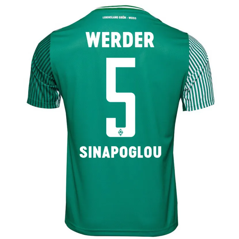 Danxen Niño Camiseta Oguzcan Sinapoglou #5 Verde 1ª Equipación 2023/24 La Camisa