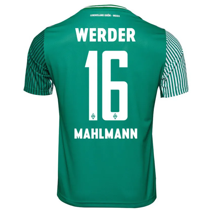 Danxen Niño Camiseta Justus Mahlmann #16 Verde 1ª Equipación 2023/24 La Camisa