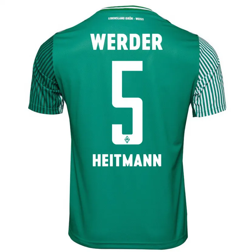 Danxen Niño Camiseta Mats Heitmann #5 Verde 1ª Equipación 2023/24 La Camisa