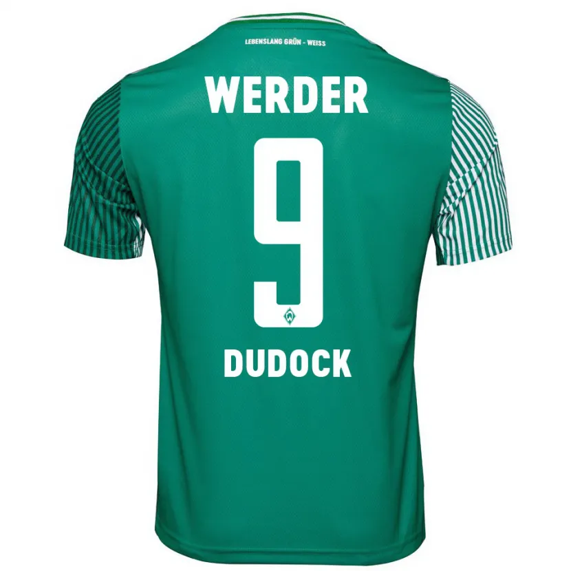 Danxen Niño Camiseta Joshua Dudock #9 Verde 1ª Equipación 2023/24 La Camisa