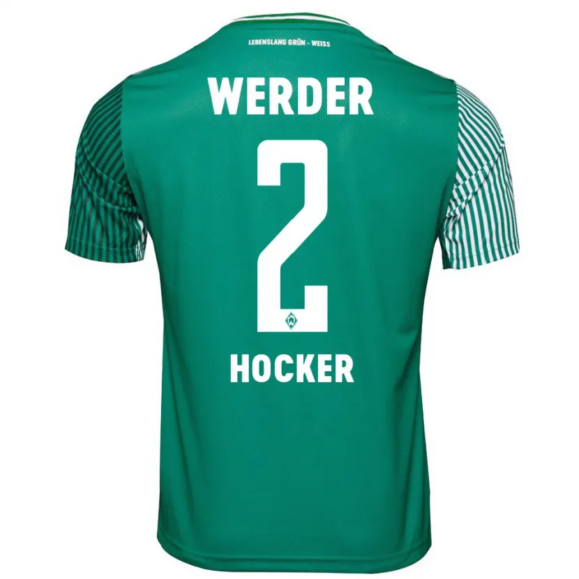 Danxen Niño Camiseta Luca Höcker #2 Verde 1ª Equipación 2023/24 La Camisa