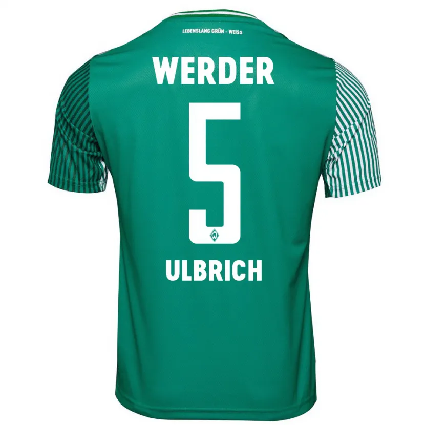 Danxen Niño Camiseta Michelle Ulbrich #5 Verde 1ª Equipación 2023/24 La Camisa