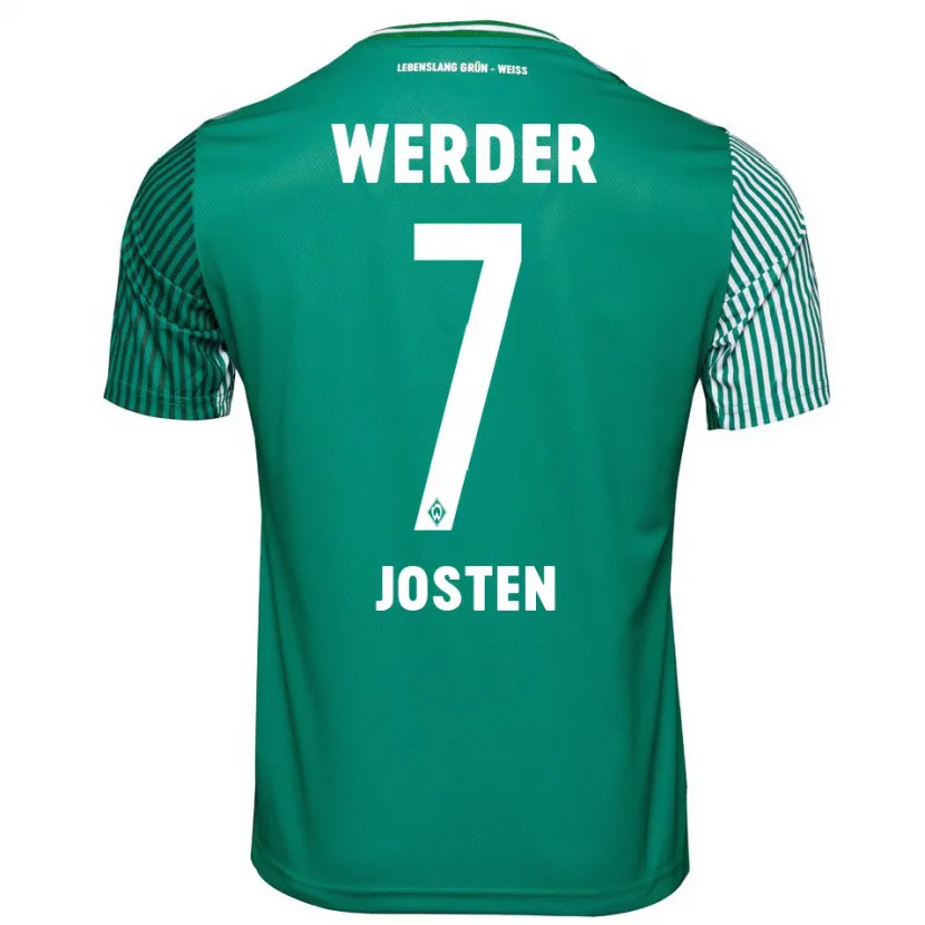 Danxen Niño Camiseta Lisa Josten #7 Verde 1ª Equipación 2023/24 La Camisa