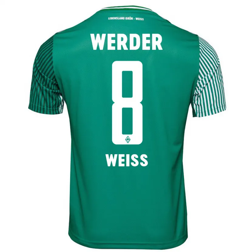 Danxen Niño Camiseta Michelle Weiss #8 Verde 1ª Equipación 2023/24 La Camisa