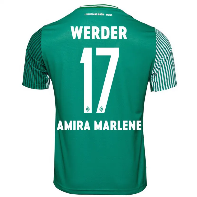 Danxen Niño Camiseta Amira Marlene Dahl #17 Verde 1ª Equipación 2023/24 La Camisa