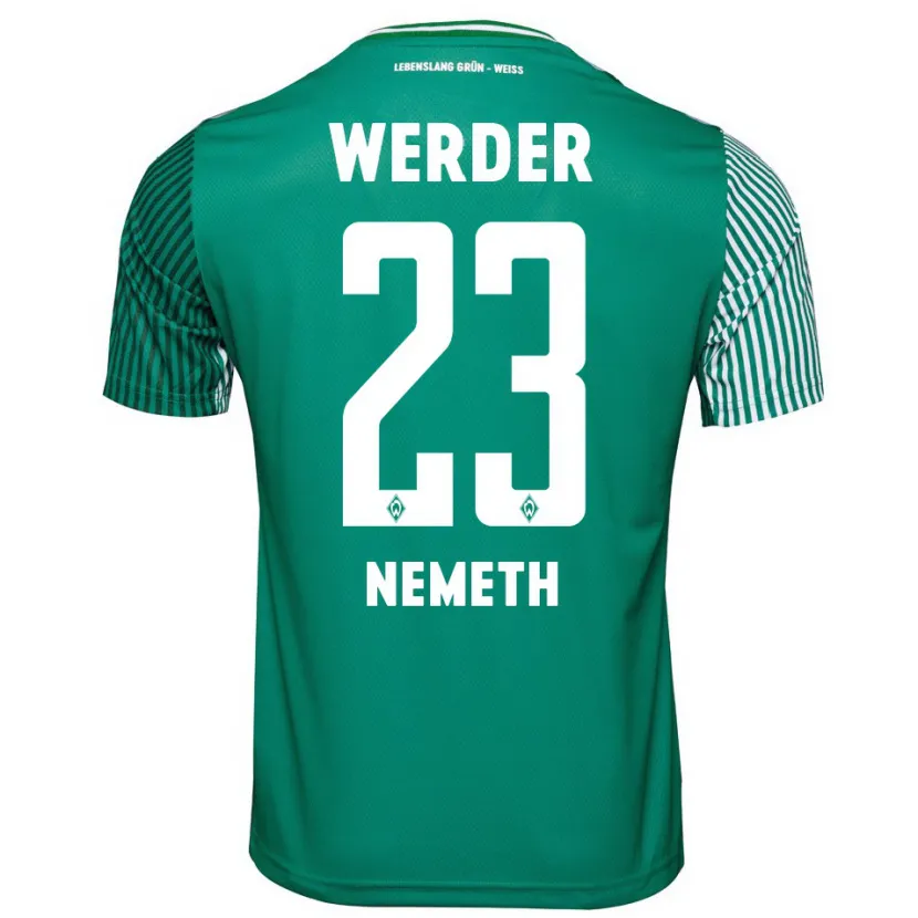 Danxen Niño Camiseta Hanna Nemeth #23 Verde 1ª Equipación 2023/24 La Camisa