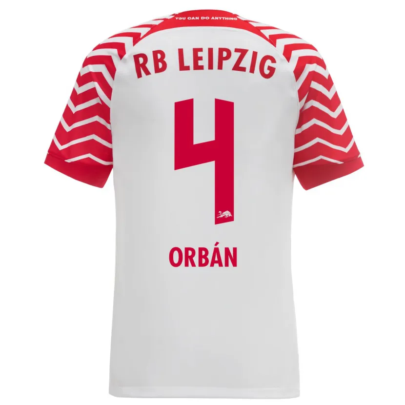 Danxen Niño Camiseta Willi Orbán #4 Blanco 1ª Equipación 2023/24 La Camisa