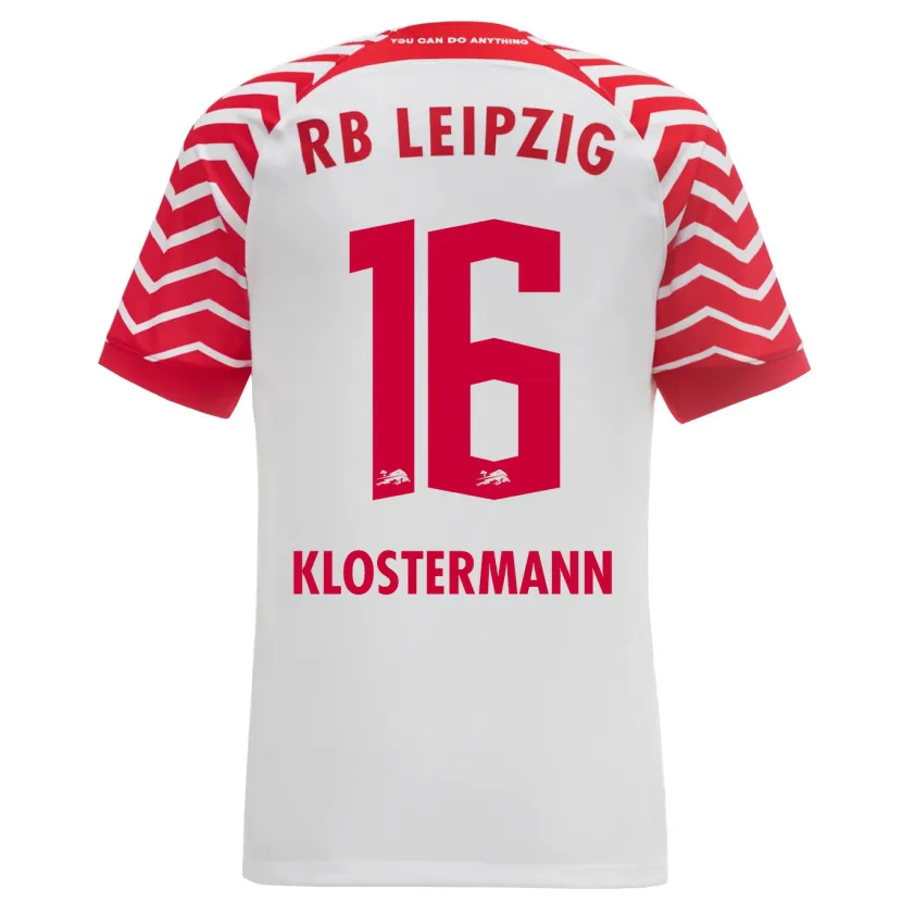 Danxen Niño Camiseta Lukas Klostermann #16 Blanco 1ª Equipación 2023/24 La Camisa