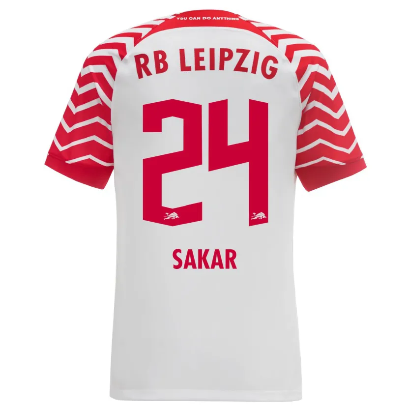 Danxen Niño Camiseta Fatma Sakar #24 Blanco 1ª Equipación 2023/24 La Camisa