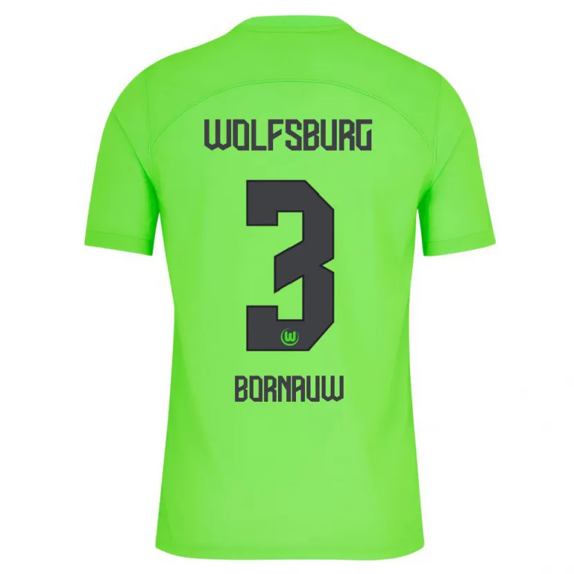 Danxen Niño Camiseta Sebastiaan Bornauw #3 Verde 1ª Equipación 2023/24 La Camisa