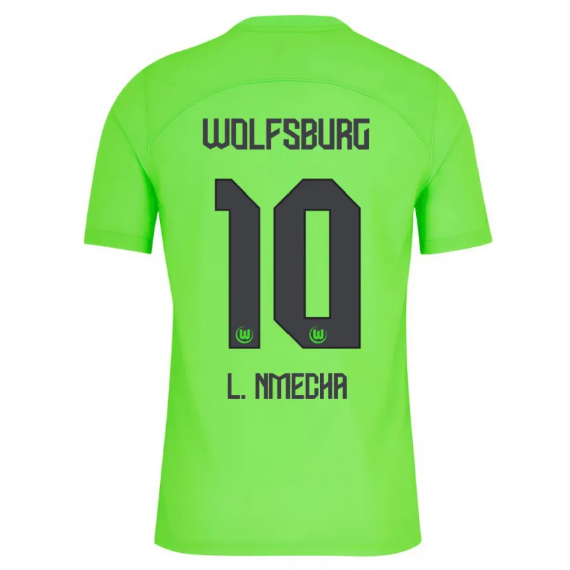 Danxen Niño Camiseta Lukas Nmecha #10 Verde 1ª Equipación 2023/24 La Camisa