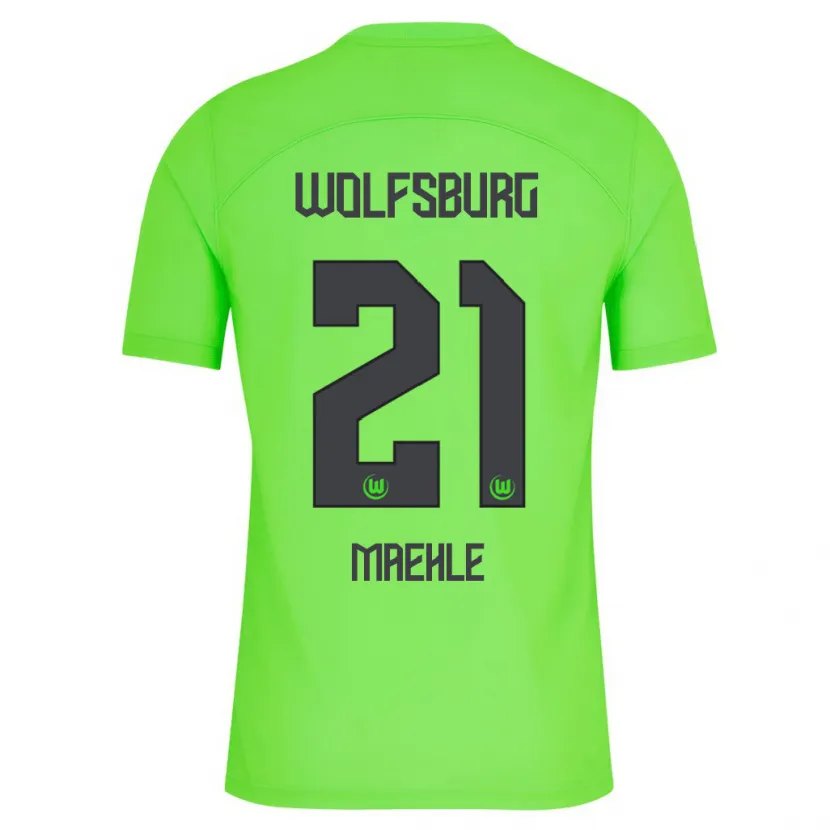 Danxen Niño Camiseta Joakim Maehle #21 Verde 1ª Equipación 2023/24 La Camisa