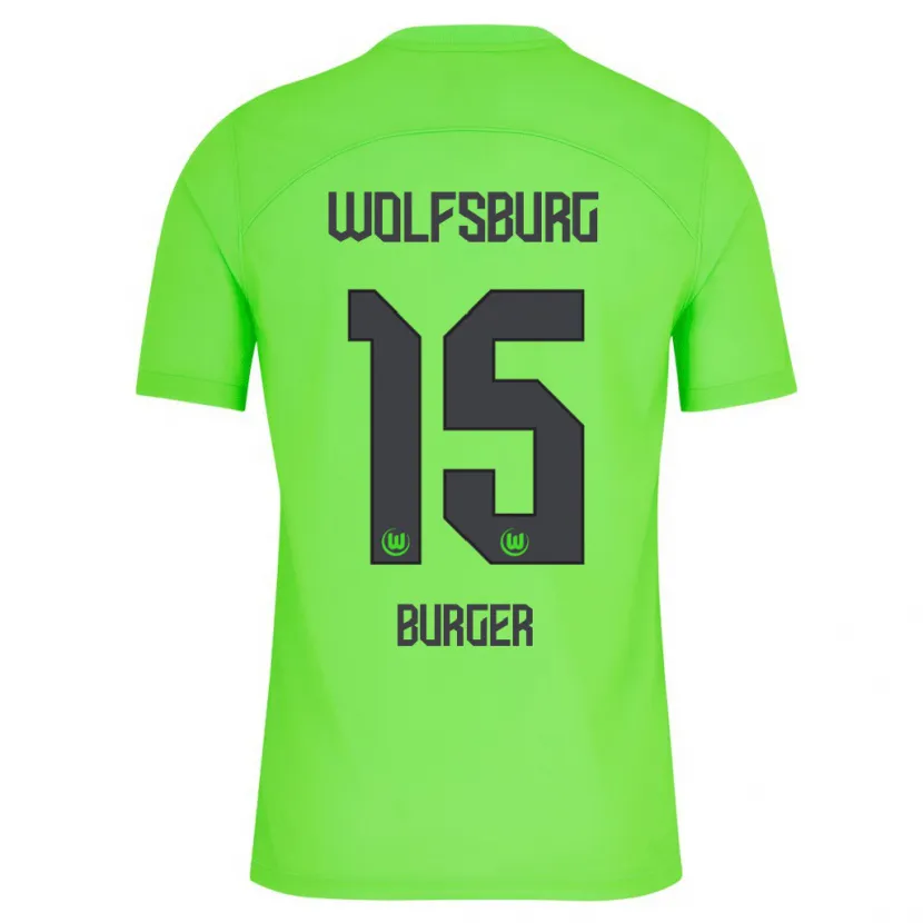 Danxen Niño Camiseta Jan Bürger #15 Verde 1ª Equipación 2023/24 La Camisa