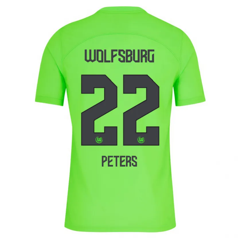 Danxen Niño Camiseta Laurin Peters #22 Verde 1ª Equipación 2023/24 La Camisa