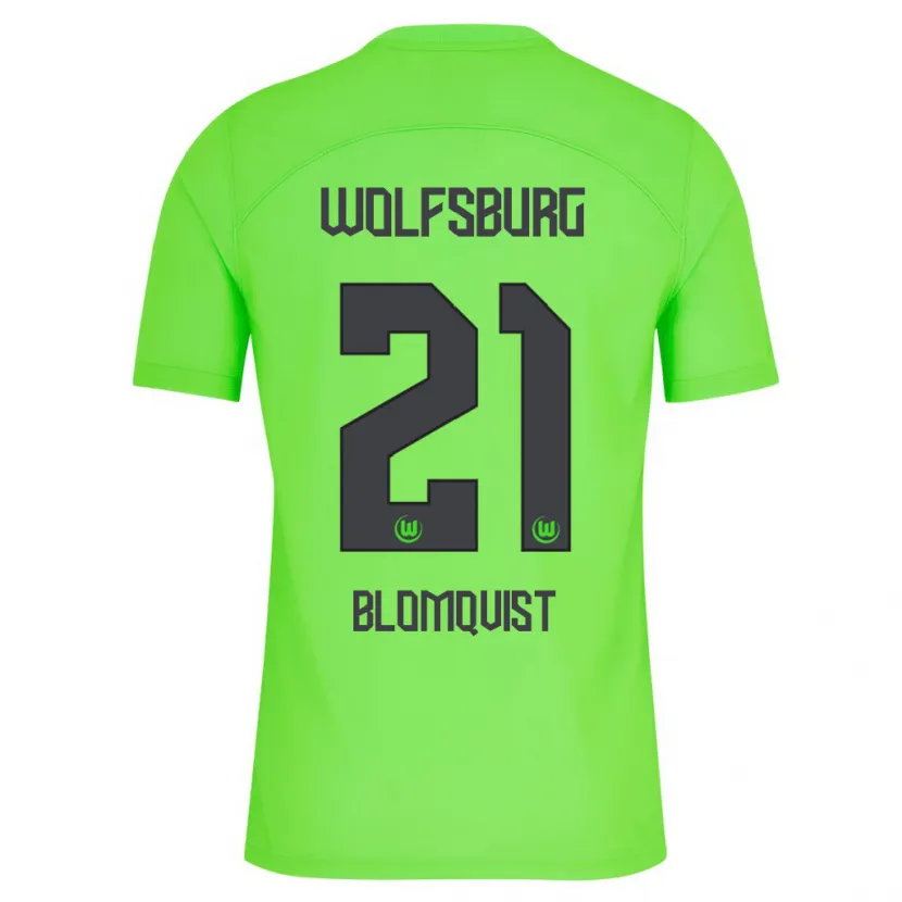 Danxen Niño Camiseta Rebecka Blomqvist #21 Verde 1ª Equipación 2023/24 La Camisa