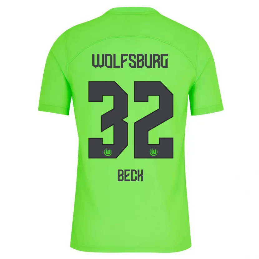 Danxen Niño Camiseta Kiara Beck #32 Verde 1ª Equipación 2023/24 La Camisa