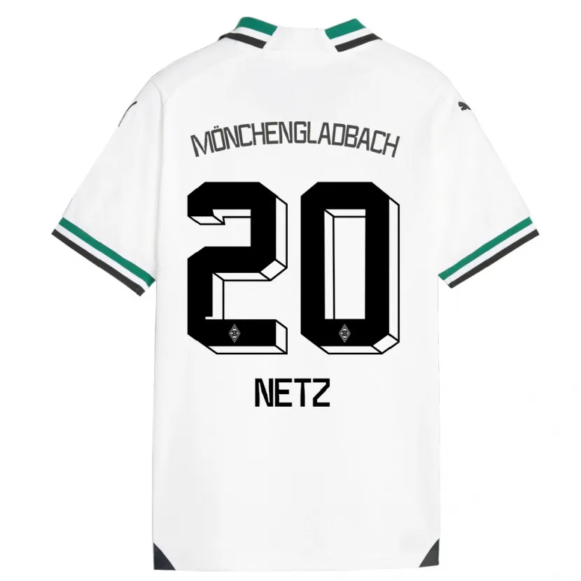 Danxen Niño Camiseta Luca Netz #20 Blanco Verde 1ª Equipación 2023/24 La Camisa