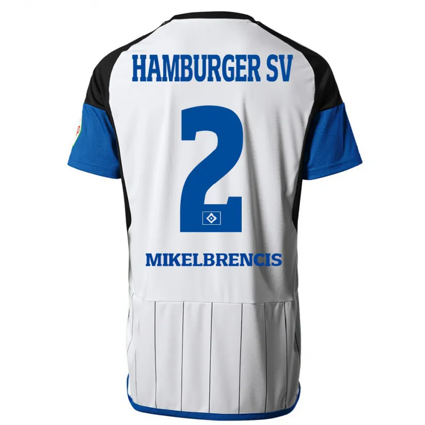 Danxen Niño Camiseta William Mikelbrencis #2 Blanco 1ª Equipación 2023/24 La Camisa