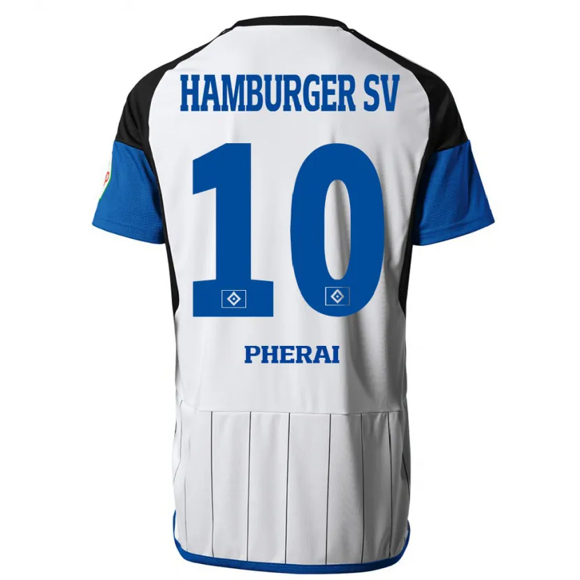 Danxen Niño Camiseta Immanuel Pherai #10 Blanco 1ª Equipación 2023/24 La Camisa