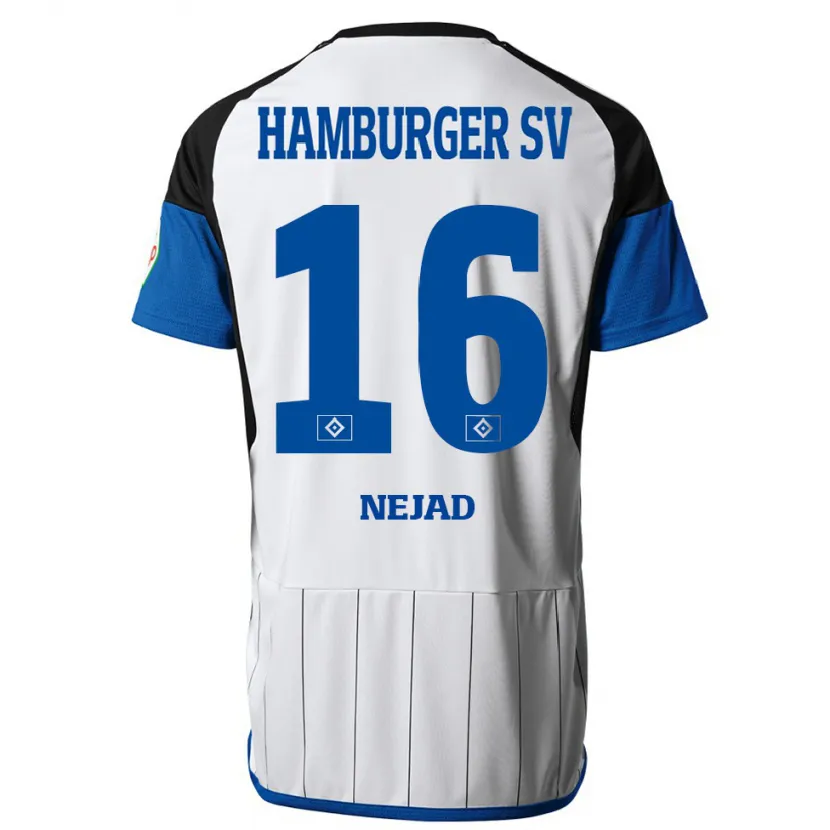 Danxen Niño Camiseta Milad Nejad #16 Blanco 1ª Equipación 2023/24 La Camisa