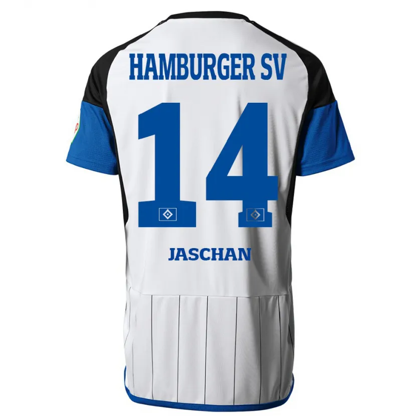 Danxen Niño Camiseta Endrik Jaschan #14 Blanco 1ª Equipación 2023/24 La Camisa