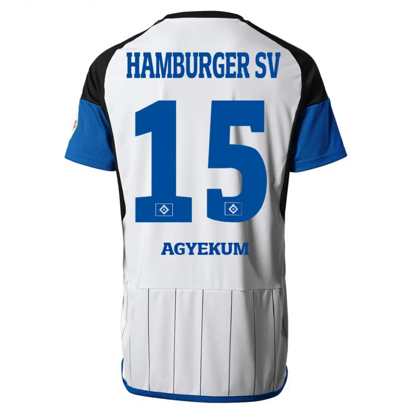 Danxen Niño Camiseta Joel Agyekum #15 Blanco 1ª Equipación 2023/24 La Camisa