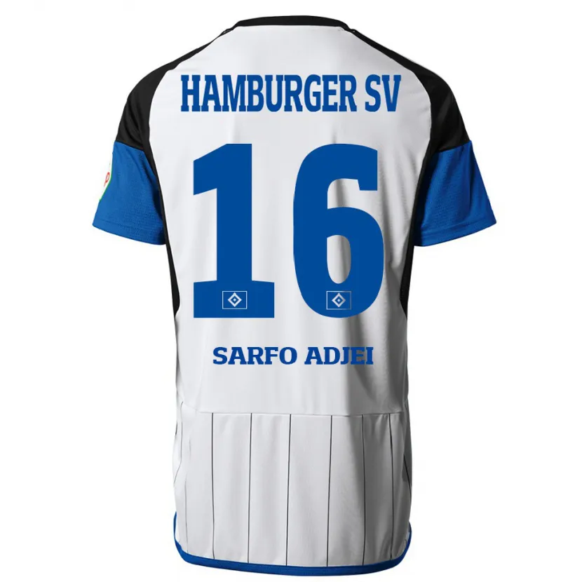 Danxen Niño Camiseta Maximilian Sarfo-Adjei #16 Blanco 1ª Equipación 2023/24 La Camisa