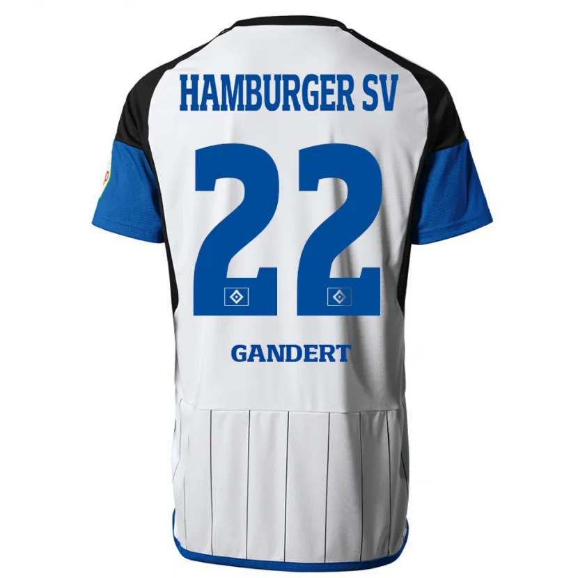 Danxen Niño Camiseta Jeremy Gandert #22 Blanco 1ª Equipación 2023/24 La Camisa