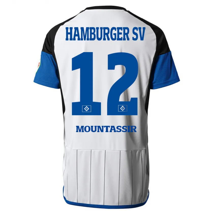 Danxen Niño Camiseta Youssef Mountassir #12 Blanco 1ª Equipación 2023/24 La Camisa