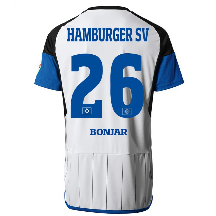 Danxen Niño Camiseta Amir Bonjar #26 Blanco 1ª Equipación 2023/24 La Camisa