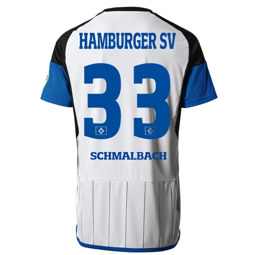 Danxen Niño Camiseta Sebastian Schmalbach #33 Blanco 1ª Equipación 2023/24 La Camisa