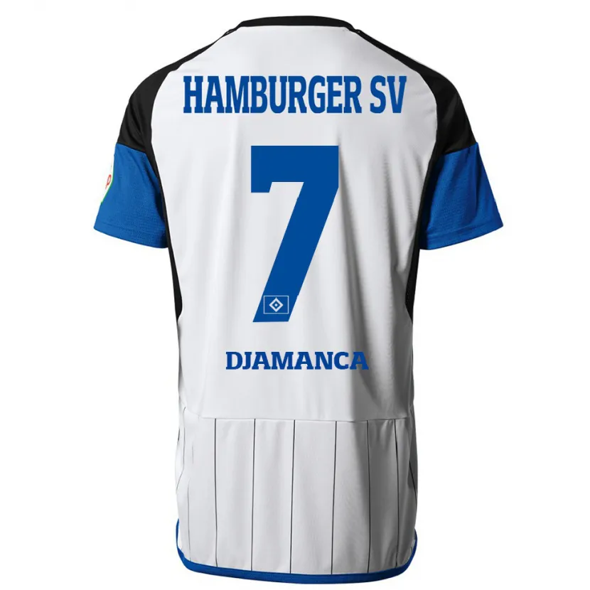 Danxen Niño Camiseta Ismaila Djamanca #7 Blanco 1ª Equipación 2023/24 La Camisa