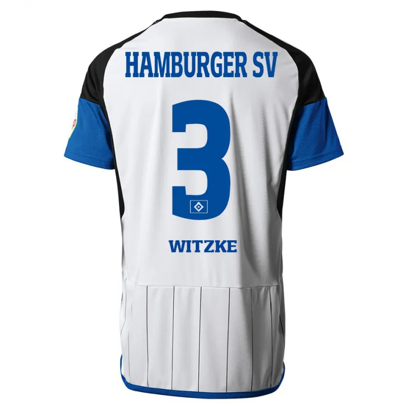 Danxen Niño Camiseta Oliver Witzke #3 Blanco 1ª Equipación 2023/24 La Camisa