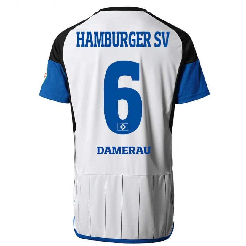 Danxen Niño Camiseta Alexander Werner Damerau #6 Blanco 1ª Equipación 2023/24 La Camisa