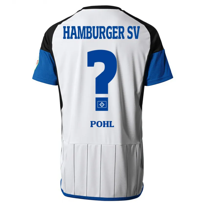 Danxen Niño Camiseta Jannik Pohl #0 Blanco 1ª Equipación 2023/24 La Camisa