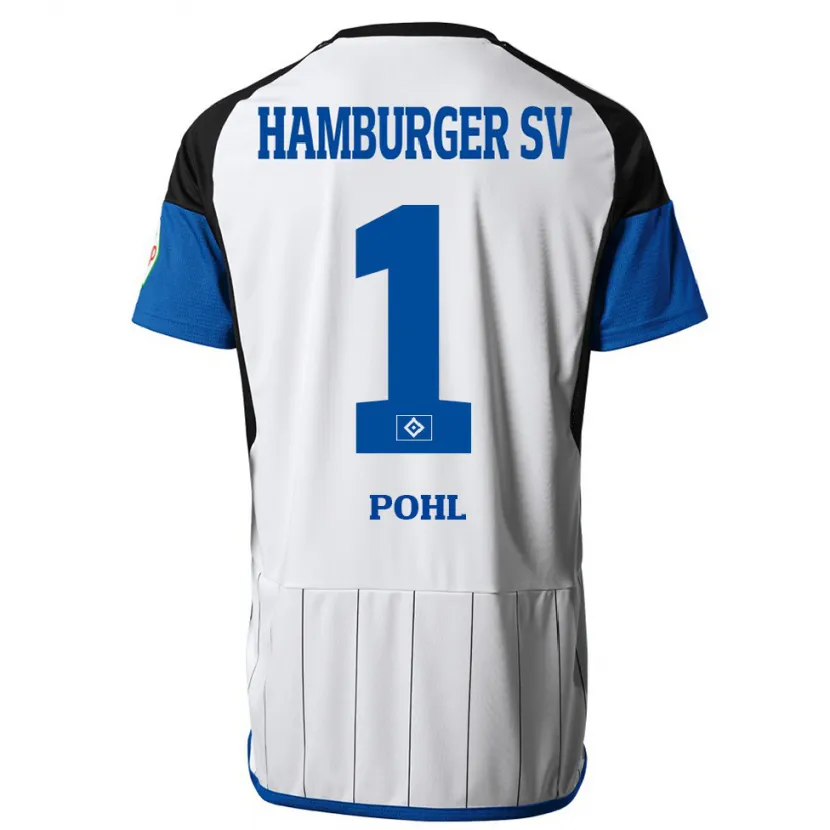 Danxen Niño Camiseta Christina Pohl #1 Blanco 1ª Equipación 2023/24 La Camisa