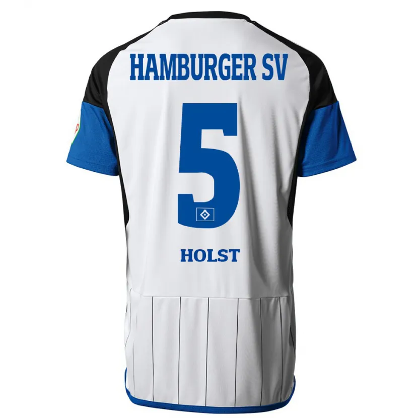 Danxen Niño Camiseta Evelyn Holst #5 Blanco 1ª Equipación 2023/24 La Camisa